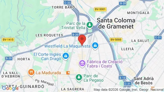 Houses for rent i Barcelona Sant Andreu - kort over placeringen