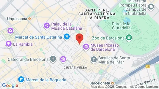 Apartments for rent i Barcelona Ciutat Vella - kort over placeringen