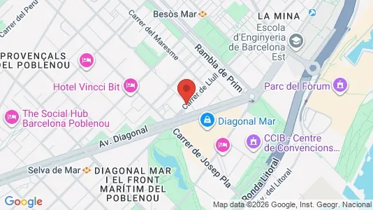 Apartments for rent i Barcelona Sant Martí - kort over placeringen