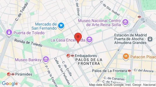 Apartments for rent i Madrid Centro - kort over placeringen