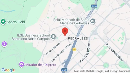 Apartments for rent i Barcelona Sarrià-St. Gervasi - kort over placeringen
