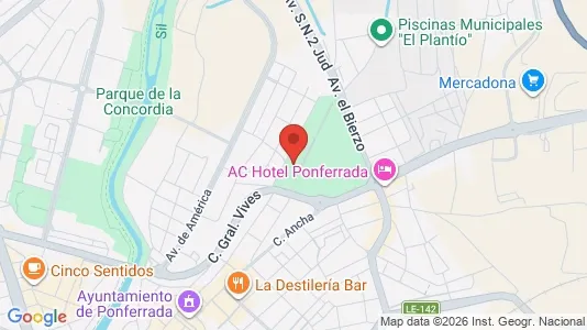Apartments for rent i Ponferrada - kort over placeringen