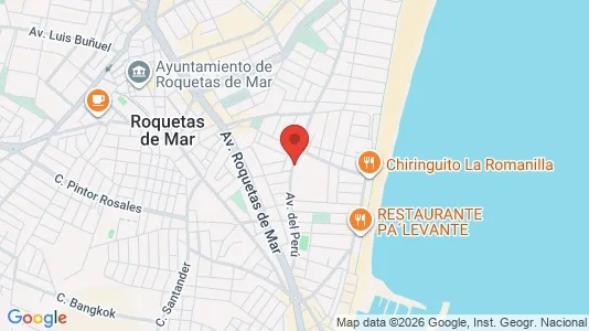 Apartments for rent i Roquetas de Mar - kort over placeringen