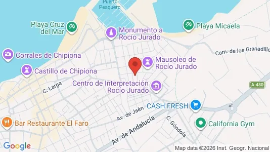Apartments for rent i Chipiona - kort over placeringen