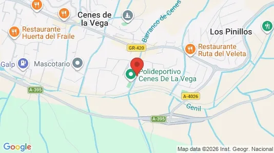 Apartments for rent i Cenes de la Vega - kort over placeringen