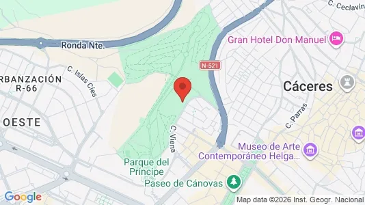 Apartments for rent i Cáceres - kort over placeringen