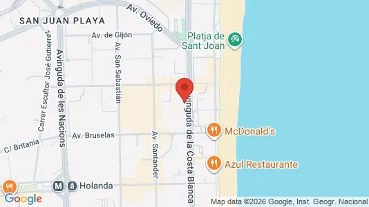 Apartments for rent i Alicante/Alacant - kort over placeringen