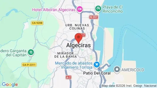 Houses for rent i Algeciras - kort over placeringen