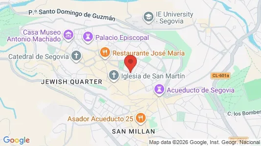 Apartments for rent i Segovia - kort over placeringen