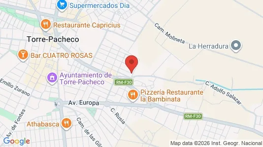 Apartments for rent i Torre-Pacheco - kort over placeringen