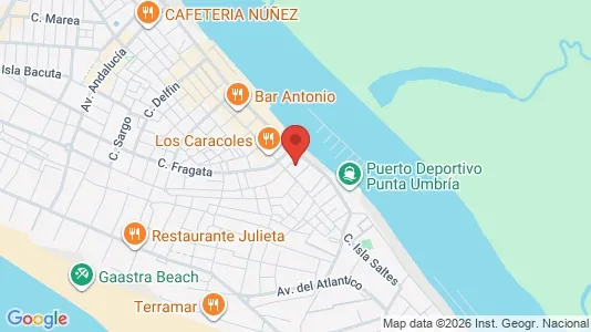 Apartments for rent i Punta Umbría - kort over placeringen
