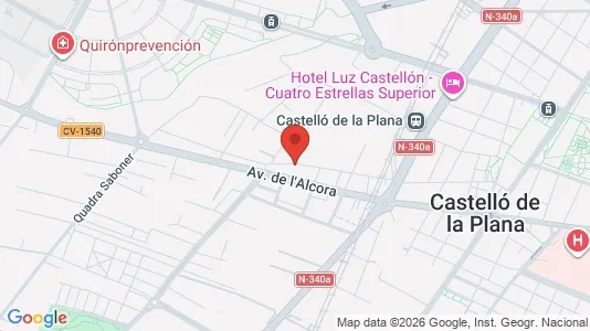 Apartments for rent i Castellón de la Plana/Castelló de la Plana - kort over placeringen