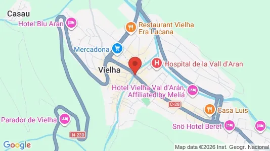 Apartments for rent i Vielha e Mijaran - kort over placeringen