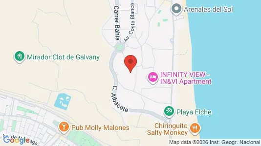 Apartments for rent i Elche/Elx - kort over placeringen