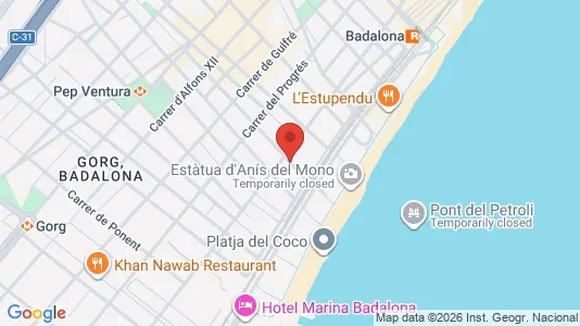 Apartments for rent in Badalona - Photo from Google Street View