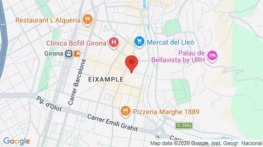 Apartments for rent i Girona - kort over placeringen