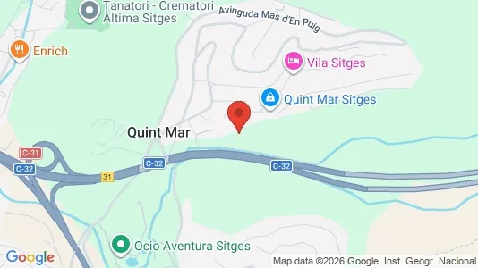Apartments for rent i Sant Pere de Ribes - kort over placeringen
