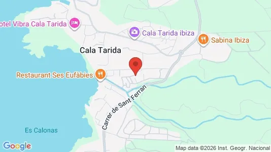 Apartments for rent i Sant Josep de sa Talaia - kort over placeringen