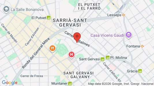 Apartments for rent in Barcelona Sarrià-St. Gervasi - Photo from Google Street View