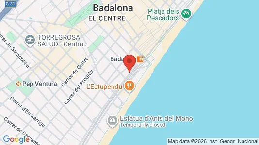 Apartments for rent in Badalona - Photo from Google Street View