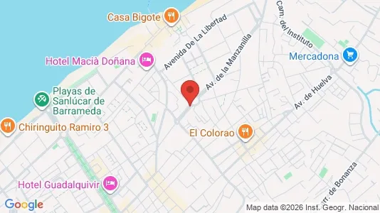 Apartments for rent i Sanlúcar de Barrameda - kort over placeringen