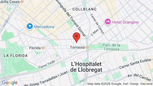 Apartments for rent i L'Hospitalet de Llobregat - kort over placeringen