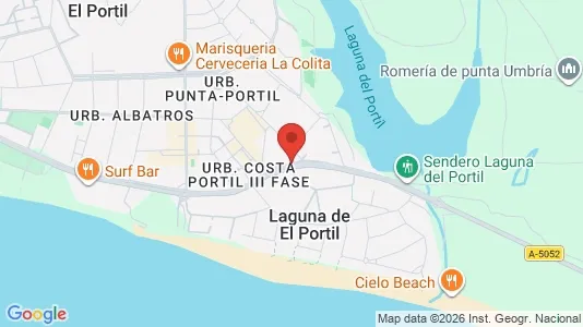 Apartments for rent i Punta Umbría - kort over placeringen