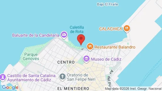 Apartments for rent i Cádiz - kort over placeringen