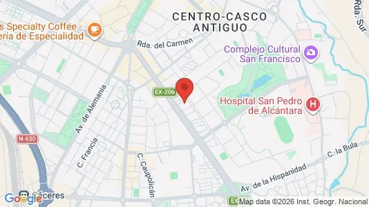 Apartments for rent in Cáceres - Photo from Google Street View