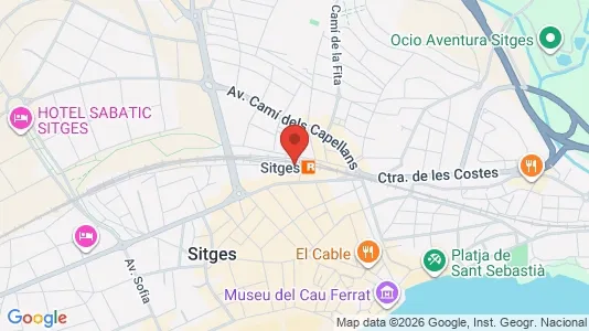 Apartments for rent i Sant Pere de Ribes - kort over placeringen