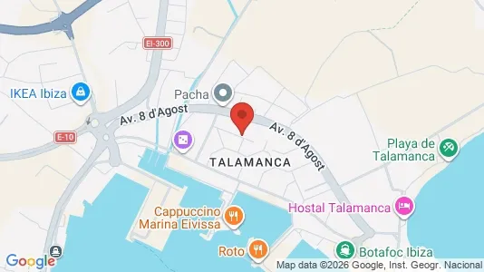 Apartments for rent i Eivissa - kort over placeringen