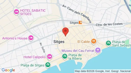 Apartments for rent i Sant Pere de Ribes - kort over placeringen