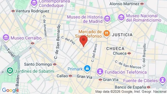 Apartments for rent i Madrid Centro - kort over placeringen