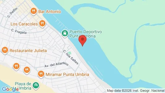 Apartments for rent i Punta Umbría - kort over placeringen