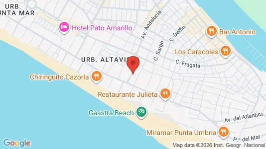 Apartments for rent i Punta Umbría - kort over placeringen