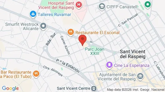 Apartments for rent i San Vicente del Raspeig/Sant Vicent del Raspeig - kort over placeringen
