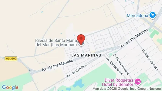 Apartments for rent i Roquetas de Mar - kort over placeringen
