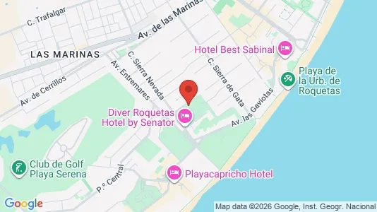 Apartments for rent i Roquetas de Mar - kort over placeringen