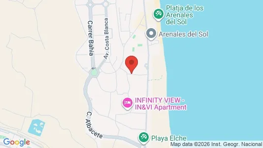 Apartments for rent i Elche/Elx - kort over placeringen