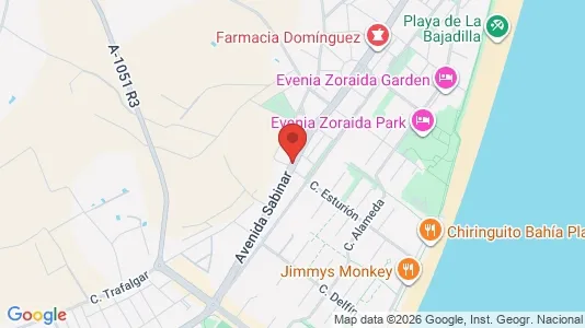 Apartments for rent i Roquetas de Mar - kort over placeringen