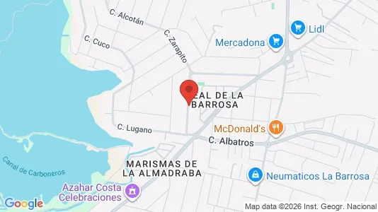 Apartments for rent i Chiclana de la Frontera - kort over placeringen