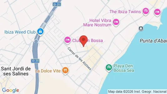 Apartments for rent i Eivissa - kort over placeringen