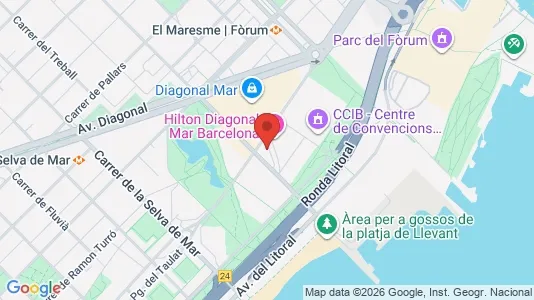 Apartments for rent i Barcelona Sant Martí - kort over placeringen