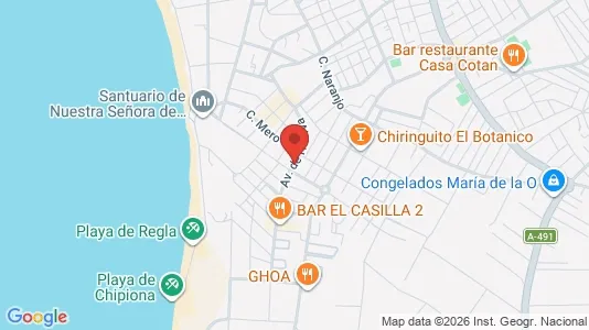 Apartments for rent in Chipiona - Photo from Google Street View