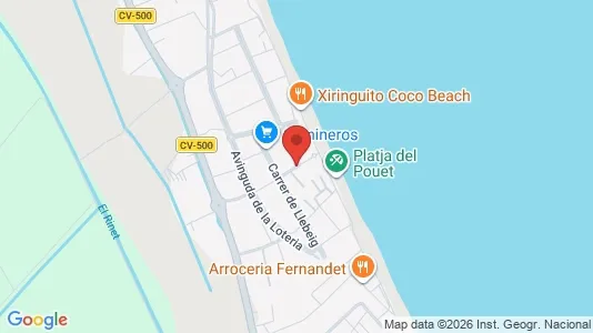 Apartments for rent i Sueca - kort over placeringen