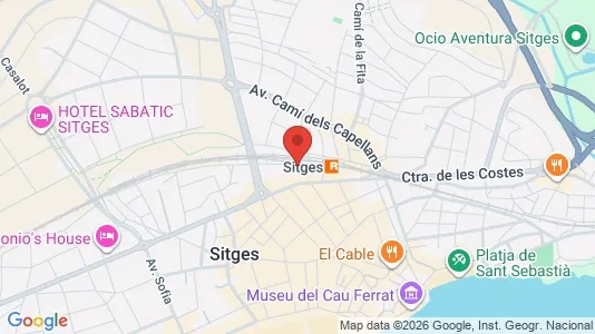 Apartments for rent i Sant Pere de Ribes - kort over placeringen