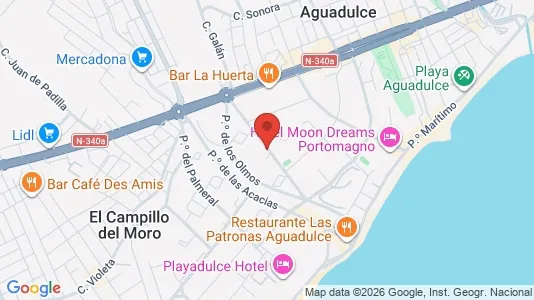 Apartments for rent i Roquetas de Mar - kort over placeringen