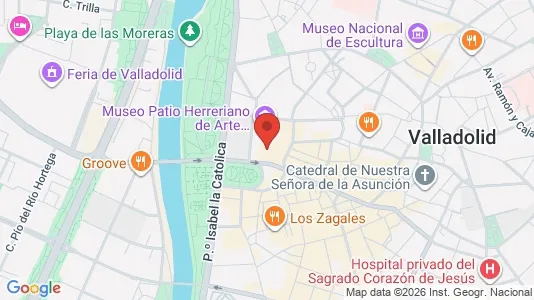 Apartments for rent i Valladolid - kort over placeringen