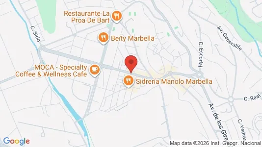 Apartments for rent i Marbella - kort over placeringen