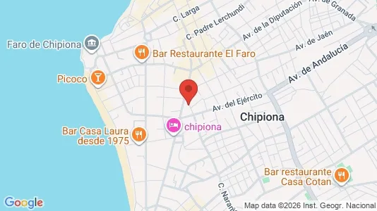 Apartments for rent i Chipiona - kort over placeringen
